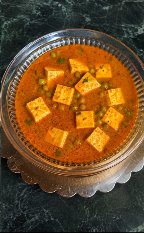 Shahi paneer, served fresh